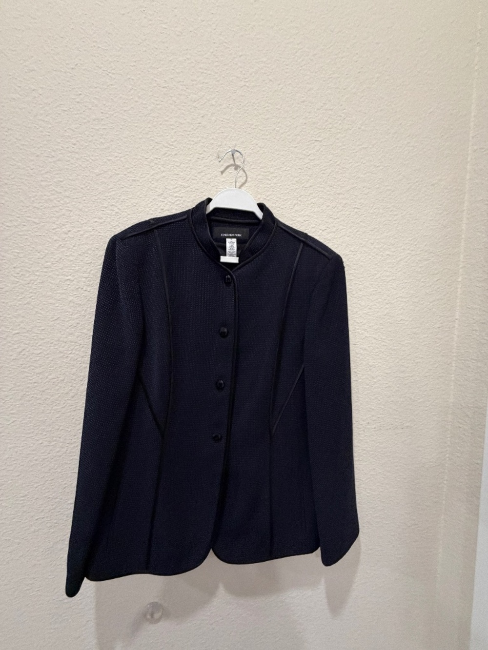 Ladies Jones New York Blazor Blue & Black size 16 - Like New